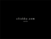 Tablet Screenshot of clickky.com